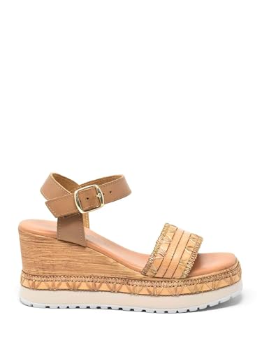 Sandales compensées Cinzia Soft marron 37 élégance italienne et confort