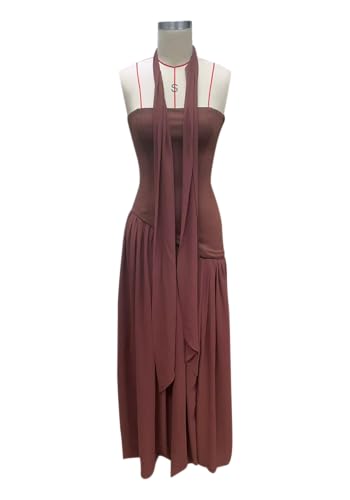 Famnbro Womens Tube Dress Strapless Sexy Off Shoulder Side Slit Going Out Casual Elegant Club Party Maxi Dresses4