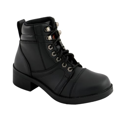 Milwaukee Leather MBK9285 Boys Black Lace-Up Biker Style Boots - 64