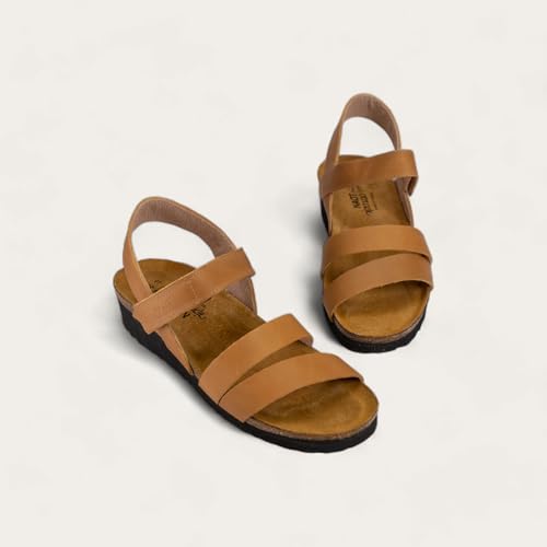 Image of NAOT Kayla Women's Sandals - Supportive 3-Strap Design with Backstrap, Cork & Latex Footbed - Arch Support - Travel-Friendly Comfortable Walking Sandals for All-Day Wear