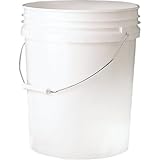 LEAKTITE 5GLSKD 5-Gallon lon White Plastic Pail