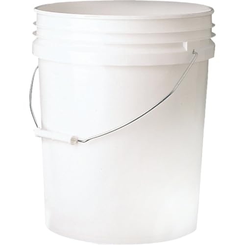 LEAKTITE 5GLSKD 5-Gallon lon White Plastic Pail