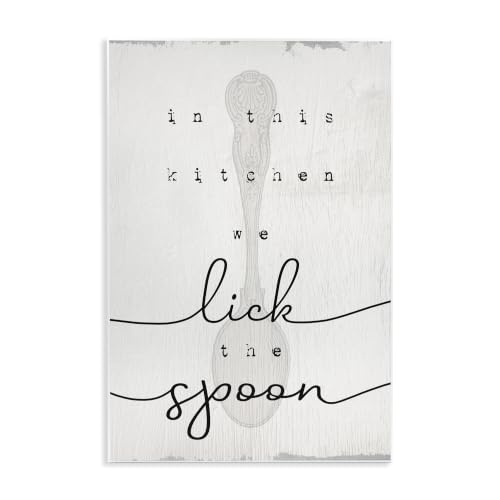 Fun Baking Calligraphy, 13 x 19 Inch Mounted Print on Wall Plaque