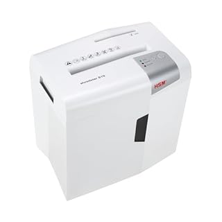 HSM shredstar S10, 10-Sheet Strip-Cut Paper/CD/Card Shredder, P-2 Security Level, 4.8 Gallon, White
