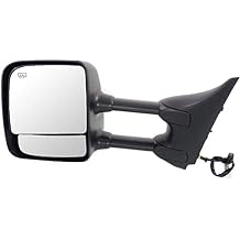 Kool Vue Driver Side Power Heated Towing Mirror for Nissan Titan 2004-2015, Automotive Exterior Accessories, Blind Spot Mirror, Memory Chrome, Towing Package