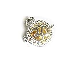 RainbowSpirit［Silver925］バリ島の神様「OM（オーム）」のガムランボール／シルバーペンダント(オープンタイプ)