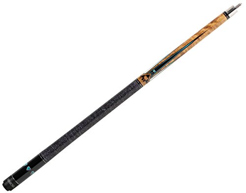 Athena ATH04 Pool/Billiards Cue - Black w/Turquoise Hearts and Points