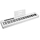 Rosen P21 Halbgewichtete Tastatur 88 Tasten Anfänger Digitalpiano, tragbares E-Piano mit Sustain Pedal und Netzteil, weiß