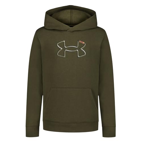 Image of Under Armour Boys Pullover Hoodie Sweatshirt, Soft & Comfortable Fleece, Outdoor Collection