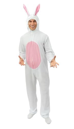 P'tit Clown re21126 - Disfraz de conejo blanco para adulto, talla L/XL
