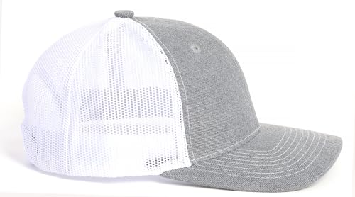 Image of Dad Est 2025 Hat for Men 1st Time Expectant New Dad to be Gifts for First Fathers Day Leather Patch Trucker Hat Grey White