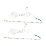 OSALADI 2pcs USB Powered LED Light Strip Dimmable Touch Control Flexible 5050 LED Tape for Sewing Machines Lighting Tool Strong Adhesive