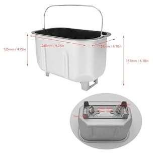 Macchina per il Pane Antiaderente in Acciaio Inossidabile, Secchio per il Pane con Doppie per Risultati Migliori per gli Appassionati di Panificazione