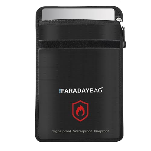 The Faraday Bag™ Laptop Sleeve 9.5” x 13” – Fireproof & Waterproof RFID Blocking Pouch for 13” Laptops, Tablets & Documents | Signal Shield Travel Case for Privacy & Protection
