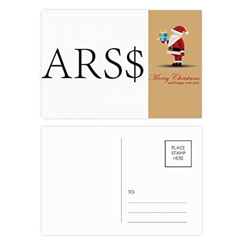 Cartes postales Peso argentin du Père Noël pour décorer vos tables de réveillon