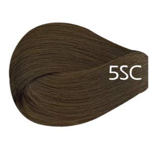 Vivitone Permanent Cream Color (5SC Light Chocolate Brown) 3oz. - 100% Grey Coverage, Long Lasting Shine, Made in Italy.