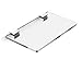 adv-smart Mensola in plexiglass Trasparente 25x15 cm Spessore 8mm Completa di Reggi mensola Cromo, arredo casa, Ufficio, Negozio