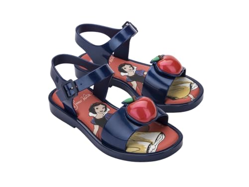 mini melissa Mar Girls Sandals - Bubble Jelly Sandal, Summer Sandals for Girls, Adjustable Ankle Strap, Kids Jelly Shoes