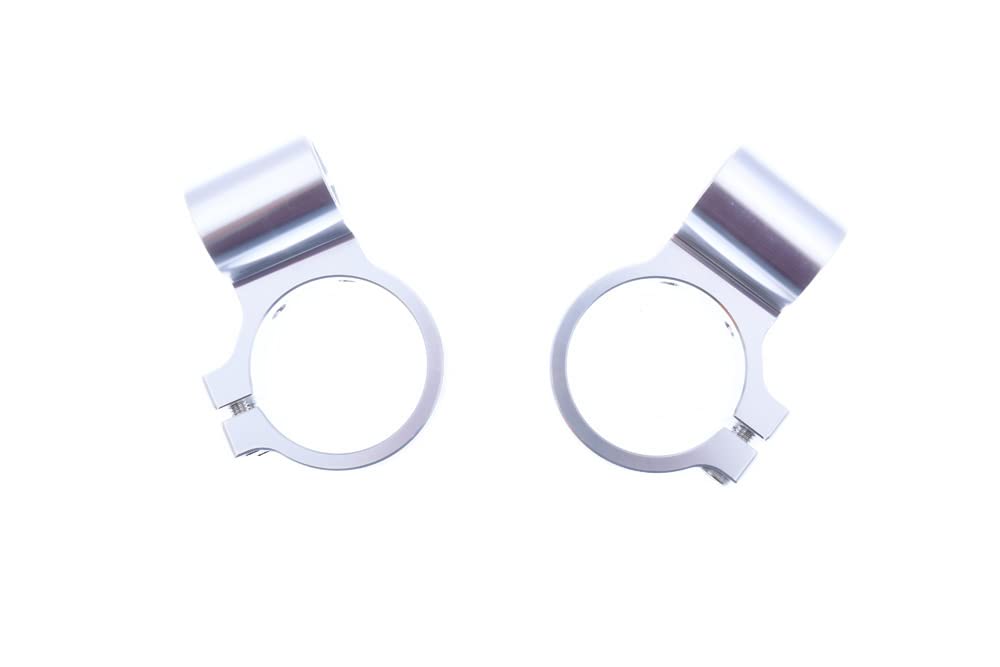 avdb-moto Paire de demi-guidons/Bracelets rehaussés en 48 mm + tubes Compatible avec Hornet 600 2005-2006, CBR 600 RR 2005-2017 (OR)