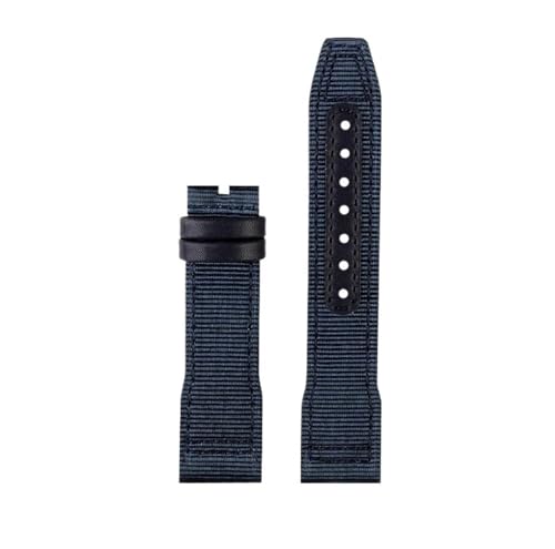 [ȓX] 20 21 22 ~[gu[O[uXbg Fit For IWC iCU[vohrbOpCbg̉q܃}[N 18 vXgbv(Blue no buckle,21mm)
