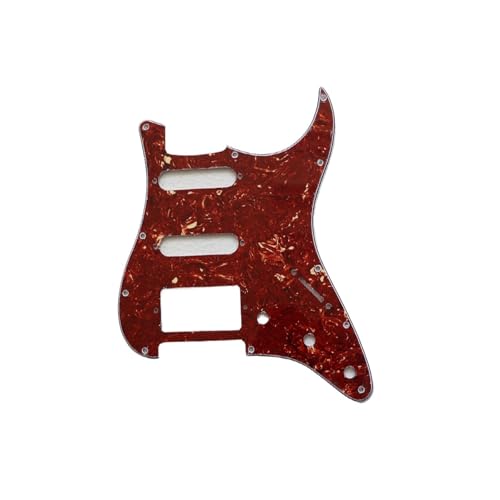 Pickguard guitare électrique ST SSH 1 trou vissé plaque de protection noir