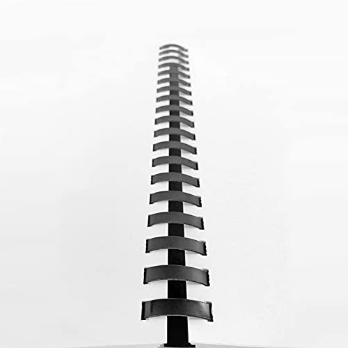 Totiyea 50 Pack 19 Ring Plastic Binding Combs, 1-1/2 Inch Diameter, 320 Sheet Capacity, Letter Size, Black Comb Binding Spines #TOP5