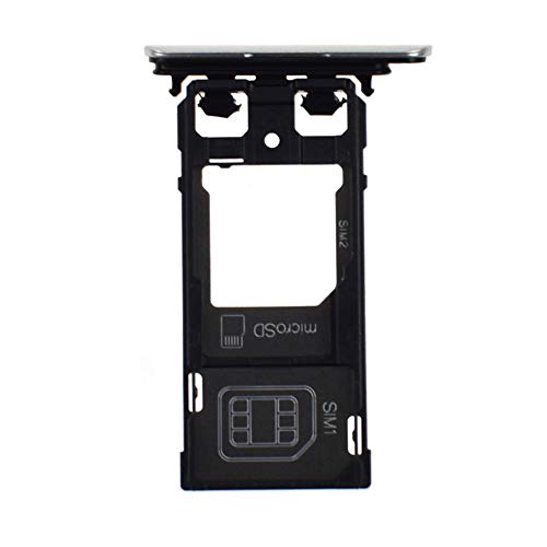 Dual Sim Card Tray microSD Card Slot with Waterproof Rubber Ring Replacement for Sony Xperia XZ Warm Silver F8331 F8332 SO-01J SOV34 601SO