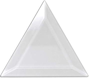 4" Triangle Clear Glass Bevel 10 Pack