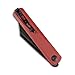 SENCUT Bronte Folding Pocket Knife with Front Flipper Opener, 3.38 Inch Blade Burgundy G10 Handle SA08D