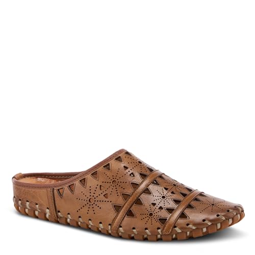 Image of Spring Step Fusalide Slip-On Shoes for Womens - Comfortable Slip-On Shoes with Rubber Outsole - Casual Leather Clogs for Women