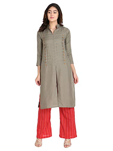 Image of Leriya Fashion Women's SlubRayon Regular Kurta