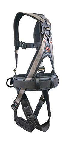 Super Anchor Safety 6151-GSM Deluxe Full Body Harness plus All-Pakka Tool Bag Combo, Medium, Silver