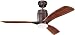Kichler Lighting 300145OBB Ridley 52-Inch 1-Light Ceiling Fan, Oil Brushed Bronze Finish with Walnut Stain Wood Blades and Etched Cased Opal Light Kit