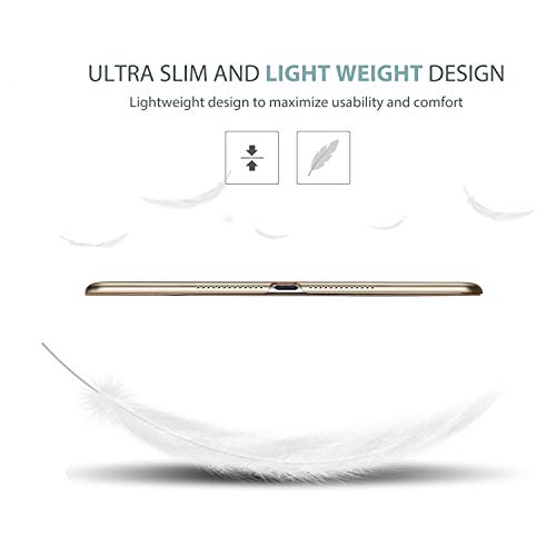 Image of ProCase Smart Case for iPad 9.7 Inch iPad 6th /5th Generation 2018 2017(Model: A1893 A1954 A1822 A1823), Ultra Slim Lightweight Stand Cover with Translucent Frosted Back -Gold