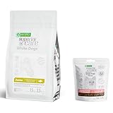 Nature's Protection Puppy Food Dry & Training Treats Bundle: Grain Free Hypoallergenic Dog Kibble 3.3 lb + Puppy Treats 5.29 oz for Small Breed Dogs (Superior Care - White Fish, Insects)
