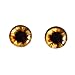 10mm Brown Teddy Bear Glass Eyes Doll Irises for Art Polymer Clay Taxidermy Sculptures or Jewelry Making Set of 2