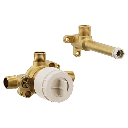 Image of Single Handle Wall Mount Tub Filler High Flow Tub Faucet Rough-In Valve with CC /ICS Connections, WMV130CIS