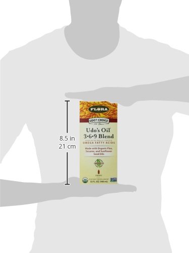 Flora Udo’s Oil Omega 3-6-9 32 Oz Supplement | Organic | Plant Based | Vegan Fish Oil Alternative | Blend Of Flaxseed, Coconut, Evening Primrose & More #TOP4