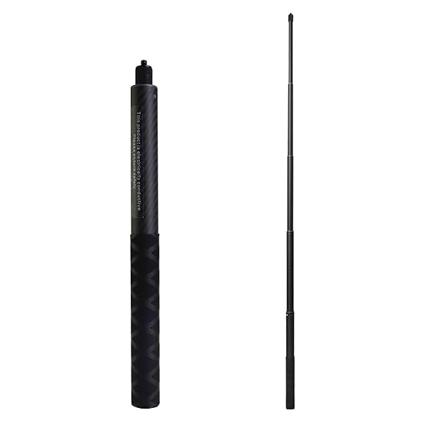 Jakoly 1.15m/45.3in Carbon Fiber Invisible Selfie Stick for Insta360 X5/X4/X3/ONE RS/ONE X, Internal Lock Telescopic Pole, Adjustable 1/4" Extended Monopod for GoPro & 360 Camera Accessories by Jakoly - Used condition - Image 6