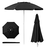ONIVA - a Picnic Time Brand Outdoor Canopy Sunshade Umbrella 5.5', Black