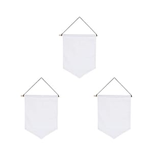 CGgJT Wandanzeige Banner Emaille Pin Banner Sammlung Revers Abzeichen Lagerung Leinwand Wand hängt mit Stab 3 stücke…