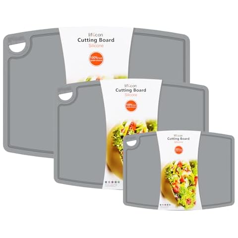 Liflicon Silicone Cutting Board Set Cover
