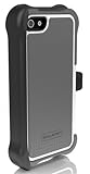 Ballistic SX0945-M185 SG Maxx Case with Holster for iPhone 5, Charcoal Silicone/Charcoal TPU/White PC - 1 Pack - Retail Packaging - Gray