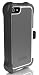 Ballistic SX0945-M185 SG Maxx Case with Holster for iPhone 5, Charcoal Silicone/Charcoal TPU/White PC - 1 Pack - Retail Packaging - Gray