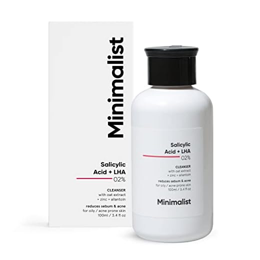 Minimalist Anti-Acne Salicylic Acid 2% Face Wash For Oily & Acne Prone Skin | With LHA for Pore Cleansing, Oil Control & Sebum Regulation | Cleanser for Women & Men | 100 ml