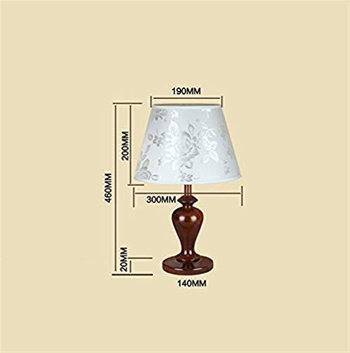 Lampe de Chevet Hôtel Chic en Bois Massif pour Salon et Bureau