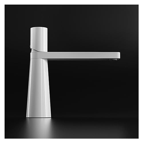 Robinet de lavabo tout en cuivre au design minimaliste et créatif pour intérieur épuré