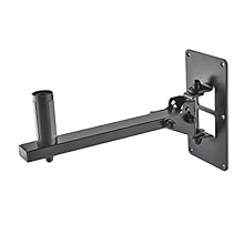 Design - The 24169 is a robust holder for holding speakers and monitors with a flange socket, with which you can always achieve suitable positioning. Special feature: the swivel range is freely adjustable up to 120°. The tilt can be fixed at 0°, 12.5...