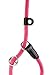 HUNTER Retriever-Hundeleine FREESTYLE, Farbe: neonpink, integrierte Halsung, stufenlos verstellbar, witterungsbeständig, pflegeleicht, griffig, robustes Tau mit Ledertipps, Größe: 10/170