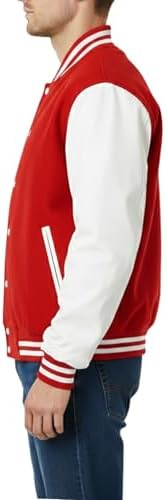 Mens Hotline Miami Varsity Letterman Fashion Wool Bomber Slim Fit Casual Warm Boys College Baseball Jacket